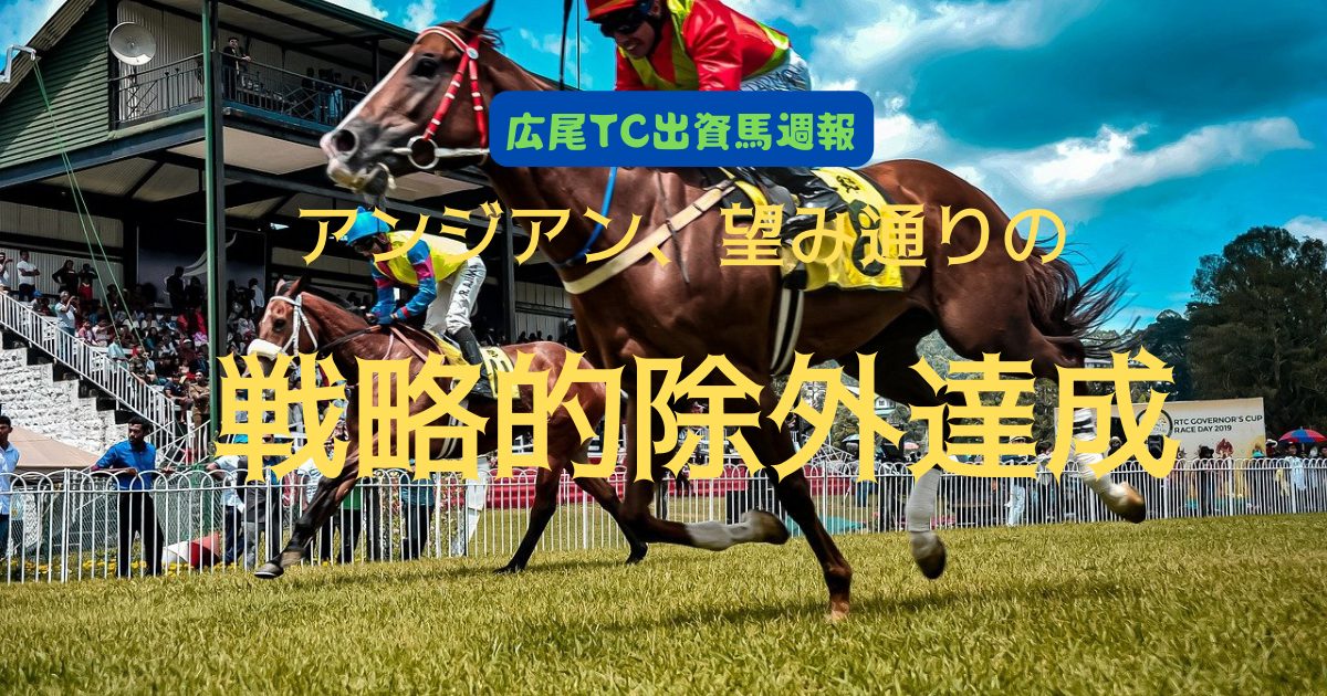 アンジアン、望み通りの戦略的除外達成